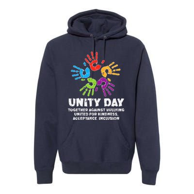 Together Against Bullying Orange Anti Bullying Unity Day Premium Hoodie