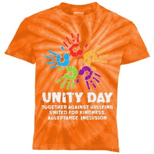 Together Against Bullying Orange Anti Bullying Unity Day Kids Tie-Dye T-Shirt