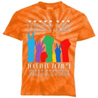 Together Against Bullying Orange Anti Bully Unity Day Kids Tie-Dye T-Shirt