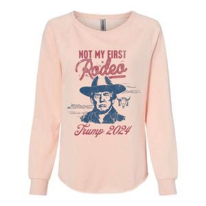 Take America Back Trump Cowboy Rodeo Election 2024 Womens California Wash Sweatshirt