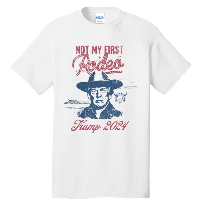 Take America Back Trump Cowboy Rodeo Election 2024 Tall T-Shirt