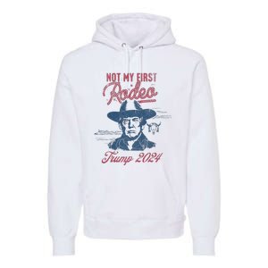 Take America Back Trump Cowboy Rodeo Election 2024 Premium Hoodie