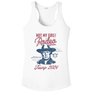 Take America Back Trump Cowboy Rodeo Election 2024 Ladies PosiCharge Competitor Racerback Tank