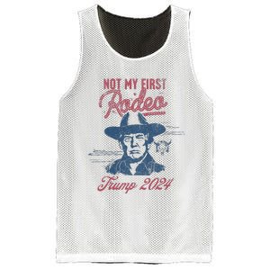 Take America Back Trump Cowboy Rodeo Election 2024 Mesh Reversible Basketball Jersey Tank