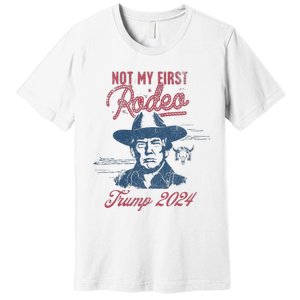 Take America Back Trump Cowboy Rodeo Election 2024 Premium T-Shirt