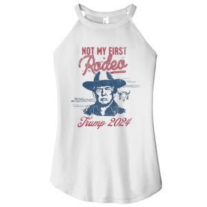 Take America Back Trump Cowboy Rodeo Election 2024 Women's Perfect Tri Rocker Tank