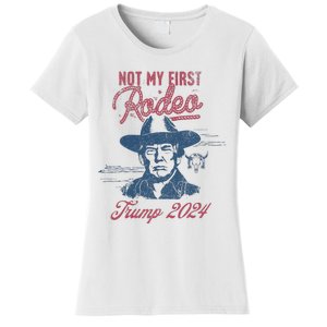 Take America Back Trump Cowboy Rodeo Election 2024 Women's T-Shirt