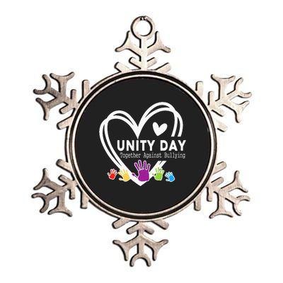 Together Against Bullying Anti Bullying Unity Day Orange Metallic Star Ornament