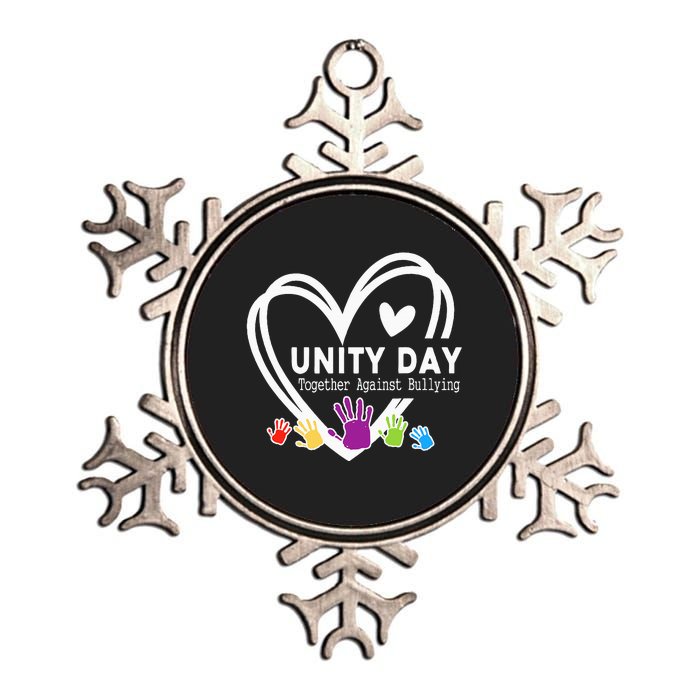 Together Against Bullying Anti Bullying Unity Day Orange Metallic Star Ornament