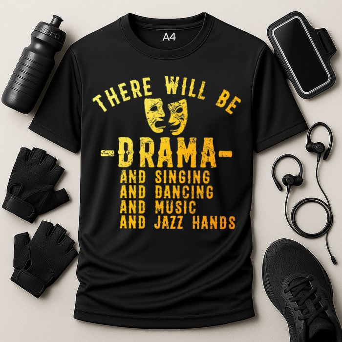 Theater Actor Broadway Cooling Performance Crew T-Shirt