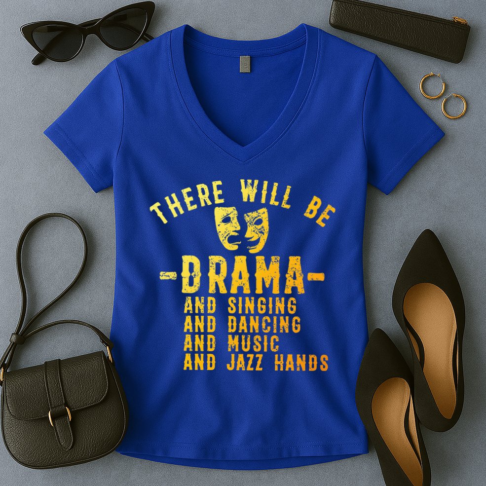 Theater Actor Broadway Women's V-Neck T-Shirt