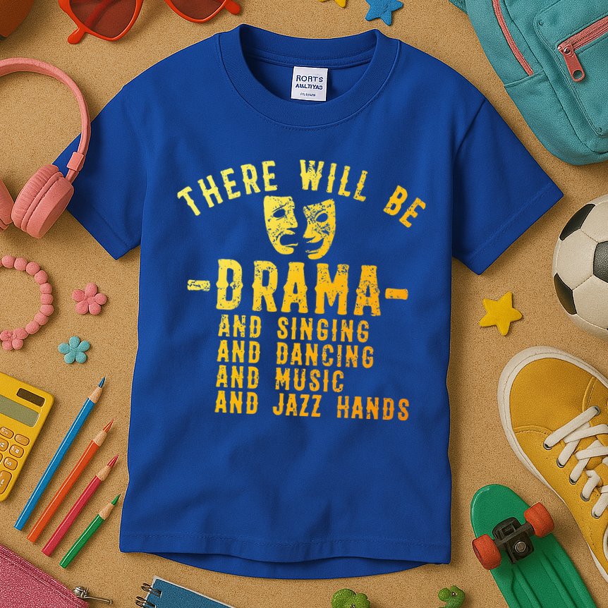 Theater Actor Broadway Kids T-Shirt