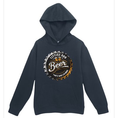 Titties And Beer That’s Why Im Here Oktoberfest Can Cap Urban Pullover Hoodie