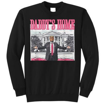 Take America Back Daddys Home Trump Pink 2024 Sweatshirt