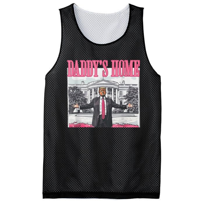 Take America Back Daddys Home Trump Pink 2024 Mesh Reversible Basketball Jersey Tank