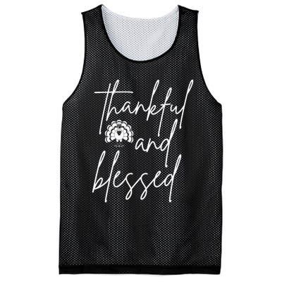 Thankful And Blessed Mesh Reversible Basketball Jersey Tank