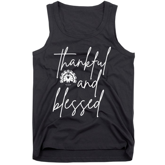 Thankful And Blessed Tank Top