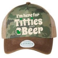 Titties And Beer Funny St Patricks Day Legacy Tie Dye Trucker Hat