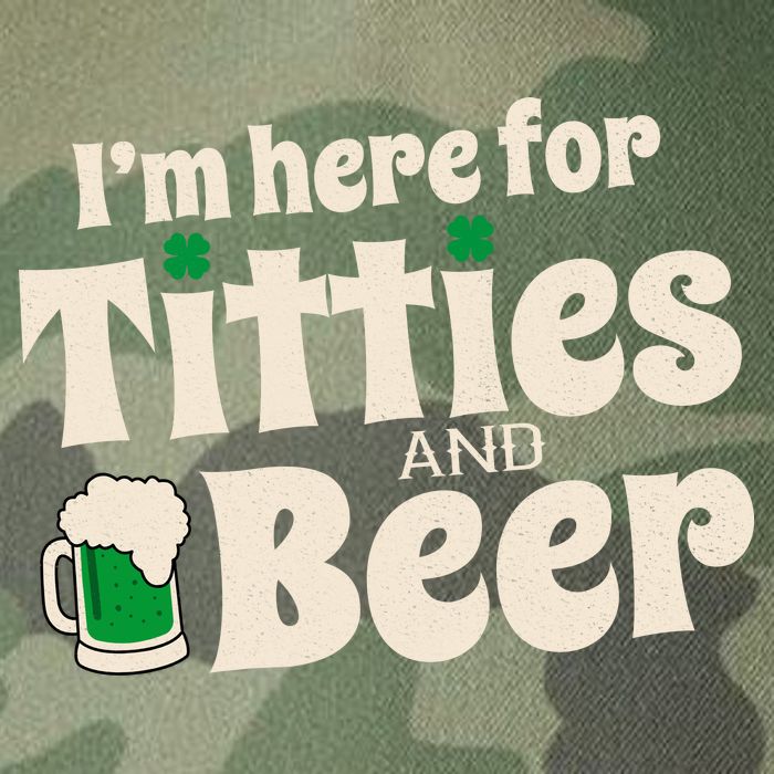 Titties And Beer Funny St Patricks Day Legacy Tie Dye Trucker Hat