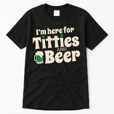 Titties And Beer Funny St Patricks Day Tall T-Shirt