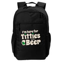 Titties And Beer Funny St Patricks Day Backpack