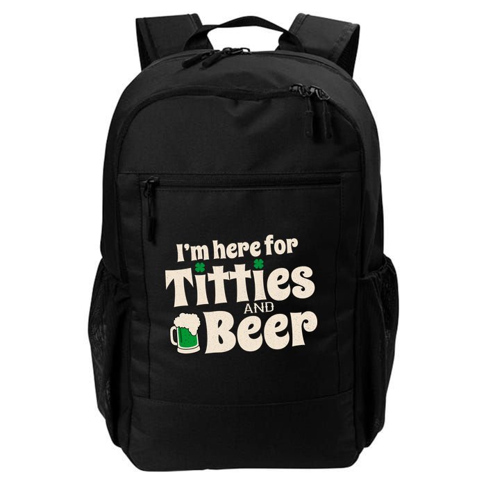 Titties And Beer Funny St Patricks Day Backpack