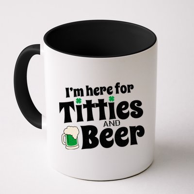 Titties And Beer Funny St Patricks Day Mug