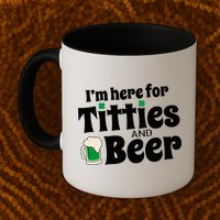 Titties And Beer Funny St Patricks Day Mug