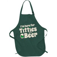 Titties And Beer Funny St Patricks Day Apron