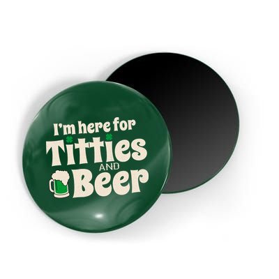Titties And Beer Funny St Patricks Day Magnet