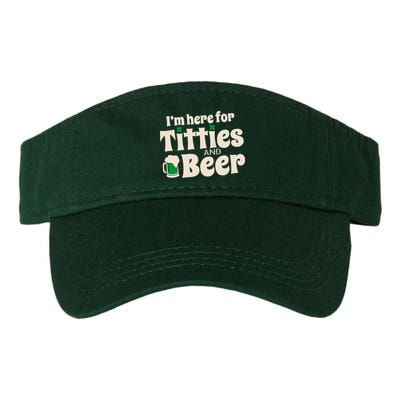 Titties And Beer Funny St Patricks Day Visor