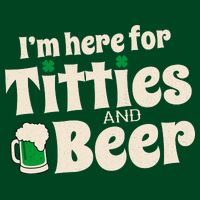 Titties And Beer Funny St Patricks Day Visor