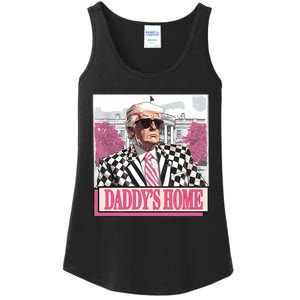 Take America Back Daddys Home Funny Donald Trump 2024 Ladies Essential Tank