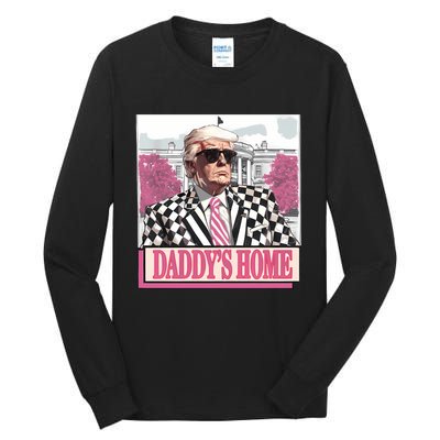 Take America Back Daddys Home Funny Donald Trump 2024 Tall Long Sleeve T-Shirt