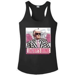 Take America Back Daddys Home Funny Donald Trump 2024 Ladies PosiCharge Competitor Racerback Tank