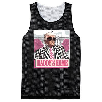 Take America Back Daddys Home Funny Donald Trump 2024 Mesh Reversible Basketball Jersey Tank