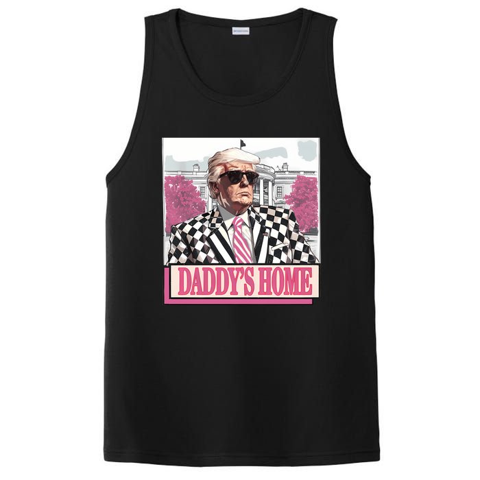 Take America Back Daddys Home Funny Donald Trump 2024 PosiCharge Competitor Tank