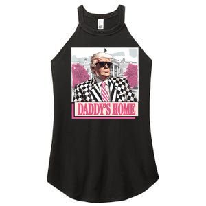 Take America Back Daddys Home Funny Donald Trump 2024 Women's Perfect Tri Rocker Tank