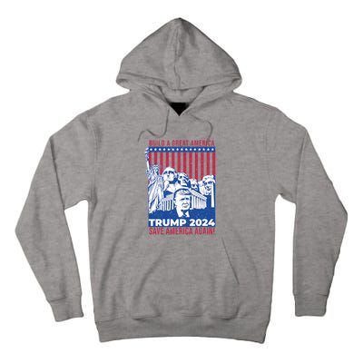 Take America Back 2024 Drain The Swamp Election Pro Trump 2024 Tall Hoodie