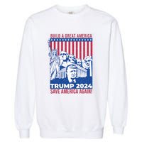 Take America Back 2024 Drain The Swamp Election Pro Trump 2024 Garment-Dyed Sweatshirt