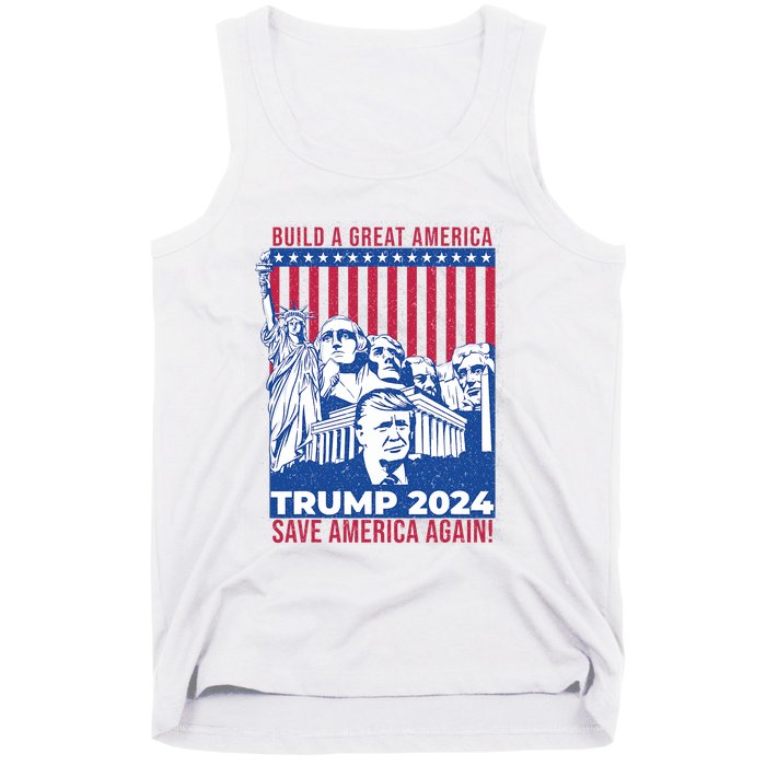 Take America Back 2024 Drain The Swamp Election Pro Trump 2024 Tank Top