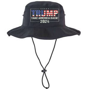 Take America Back American Flag Trump 2024 Legacy Cool Fit Booney Bucket Hat