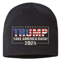 Take America Back American Flag Trump 2024 Sustainable Beanie