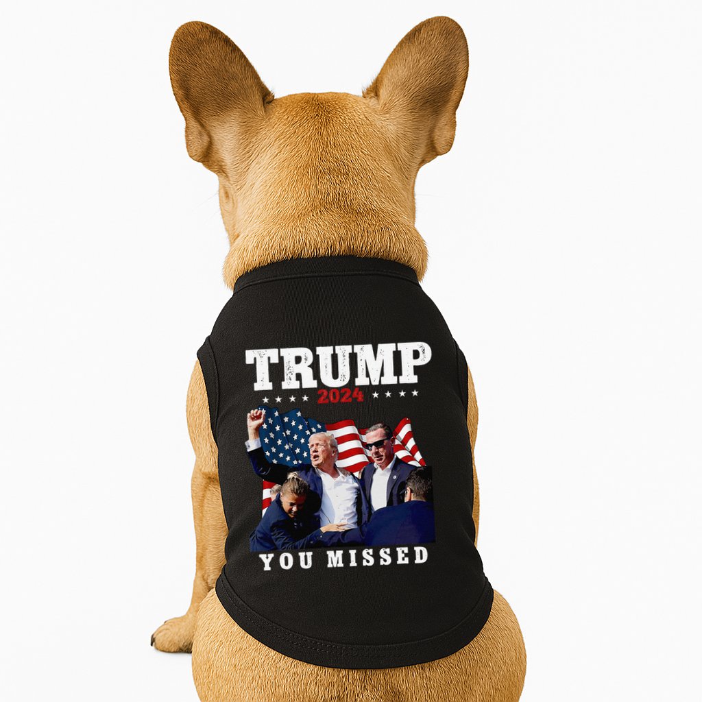 Trump Assasination Bloody Ear Bleeding Butler Pa Trump Doggie Tank