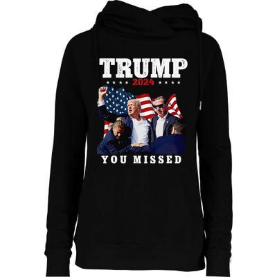 Trump Assasination Bloody Ear Bleeding Butler Pa Trump Womens Funnel Neck Pullover Hood