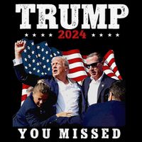 Trump Assasination Bloody Ear Bleeding Butler Pa Trump Zip Tote Bag