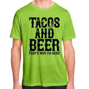 Tacos And Beer Drinking Drunk Cinco De Mayo Adult ChromaSoft Performance T-Shirt