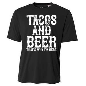 Tacos And Beer Drinking Drunk Cinco De Mayo Cooling Performance Crew T-Shirt