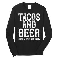 Tacos And Beer Drinking Drunk Cinco De Mayo Long Sleeve Shirt