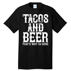 Tacos And Beer Drinking Drunk Cinco De Mayo Tall T-Shirt